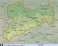 Саксония (географическая карта)
