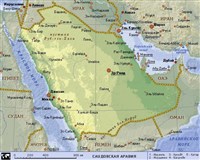 Саудовская Аравия (географическая карта)