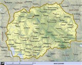 Северная Македония (географическая карта)
