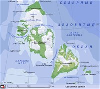 Северная земля (географическая карта)
