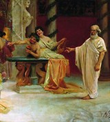 Семирадский Генрих Ипполитович (Сократ застает своего ученика Алкивиада у гетеры)