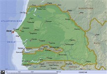 Сенегал (географическая карта)