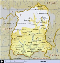 Сикким (географическая карта)
