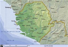 Сьерра-Леоне (географическая карта)