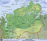 Таймырский округ (географическая карта)