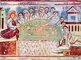 Тайная вечеря (фреска 12 века)