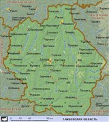 Тамбовская область (географическая карта)