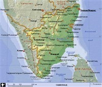Тамилнад (географическая карта)