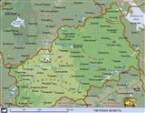 Тверская область (географическая карта)