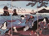 Тоекуни Утагава (Принц Гэндзи в ссылке в Сума)