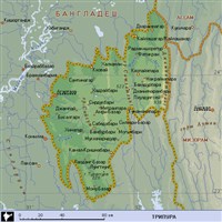 Трипура (географическая карта)
