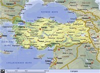 Турция (географическая карта)