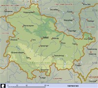 Тюрингия (географическая карта)