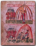 Убийцы у шатра св. Бориса (миниатюра)