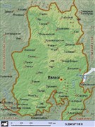Удмуртия (географическая карта)