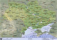 Украина (географическая карта)