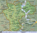 Ульяновская область (географическая карта)