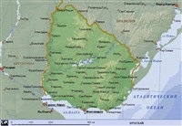 Уругвай (географическая карта)