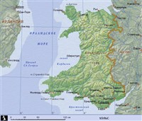 Уэльс (географическая карта)