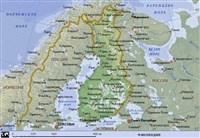 Финляндия (географическая карта)