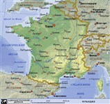 Франция (географическая карта)