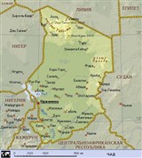 Чад (географическая карта)