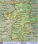 Челябинская область (географическая карта)