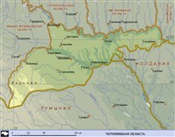 Черновицкая область (географическая карта) (2)