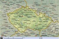 Чехия (географическая карта)