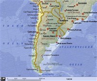 Чили (географическая карта)
