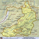 Читинская область (географическая карта)
