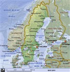 Швеция (географическая карта)