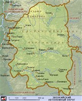 Эвенкия (географическая карта)