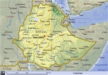 Эфиопия (географическая карта)