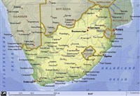 ЮАР (географическая карта)