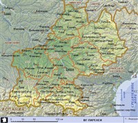 Юг-Пиренеи (географическая карта)