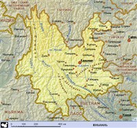 Юньнань (географическая карта)