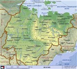 Якутия (географическая карта)