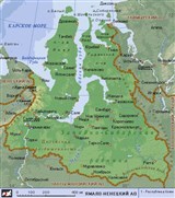 Ямало-Ненецкий АО (географическая карта)