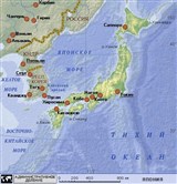 Япония (географическая карта)