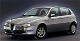 ALFA romeo 147 в студии вид спереди сбоку