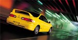 Acura Integra вид сзади в движении