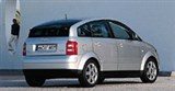 Audi A2 вид сзади сбоку