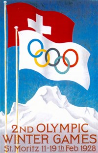 II ЗИМНИЕ ОЛИМПИЙСКИЕ ИГРЫ (плакат) [спорт]