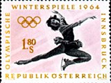 IX зимние олимпийские игры (почтовая марка) [спорт]