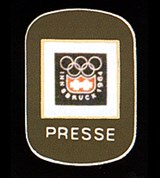 IX зимние олимпийские игры (значок прессы) [спорт]