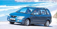 Mazda Premacy вид спереди сбоку