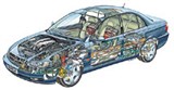 Opel Omega рентгеновский снимок