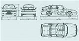 Saab 9-3 схема габаритных размеров автомобиля