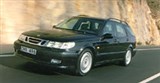 Saab 9-5 Универсал вид спереди в движении